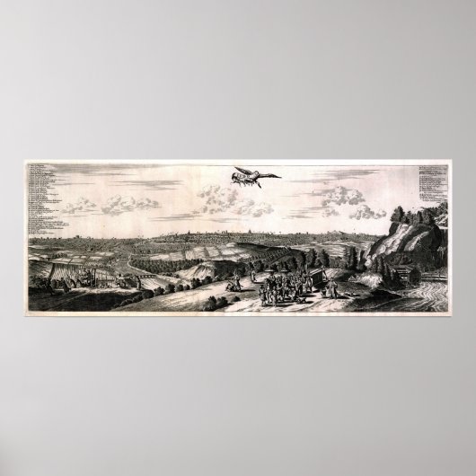 Ancient Map of Tokyo (Edo) Poster (Vorne)