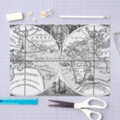 Ancient Map Tissue Paper Seidenpapier (Handwerk)