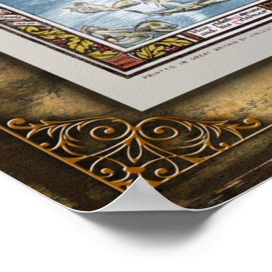 Ancient Mappe von Fairyland Poster (Ecke)