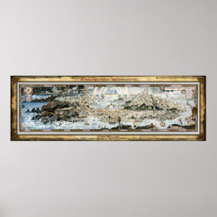 Ancient Mappe von Fairyland Poster