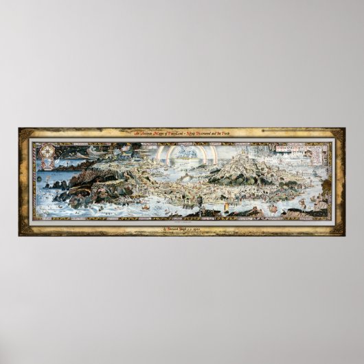 Ancient Mappe von Fairyland Poster (Vorne)