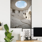 Ancient Marble Amphitheater Sky Poster (Heimbüro)