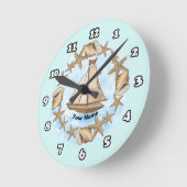 Ancient Mariner Boot Clock Runde Wanduhr (Winkel)