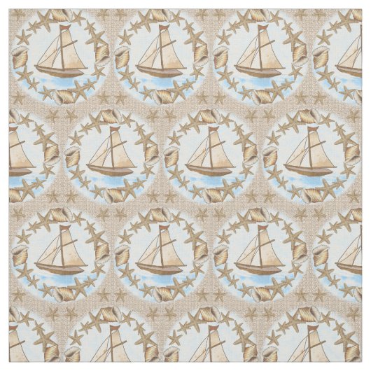 Ancient Mariner Segelboot Stoff (Muster)
