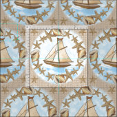 Ancient Mariner Segelboot Stoff (Kachel)