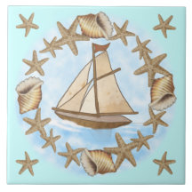 Ancient Mariner Segelboot Tile