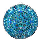 Ancient Maya Dartboard - Maya Aztec Kalender Kunst Dartscheibe (vorne)