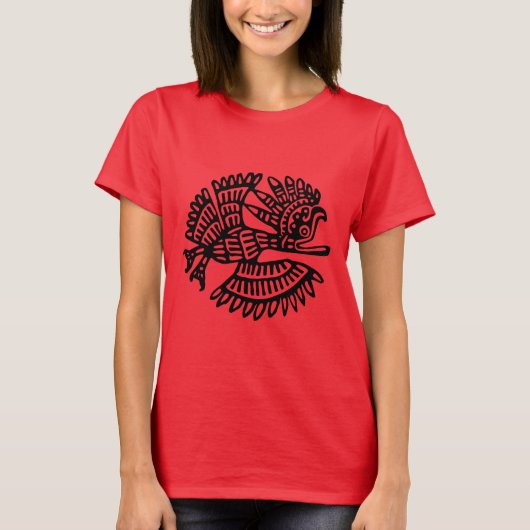 Ancient Mayan Art Bird T - Shirt (Vorderseite)