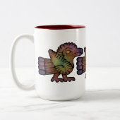 Ancient Mayan Birds Zweifarbige Tasse (Links)