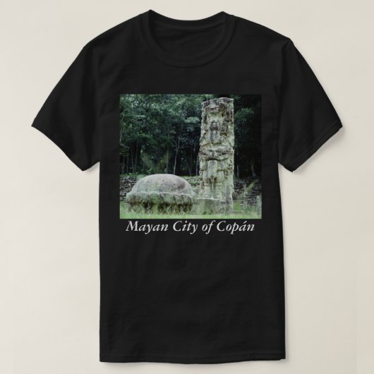 Ancient Mayan City Copan N. Western Honduras Foto T-Shirt (Design vorne)