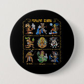 Ancient Mayan Gods Button (Vorderseite)