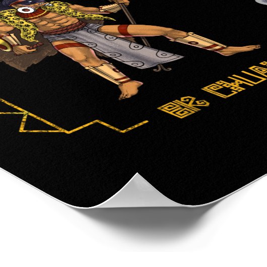 Ancient Mayan Gods Poster (Ecke)