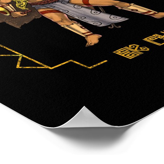 Ancient Mayan Gods Poster (Ecke)