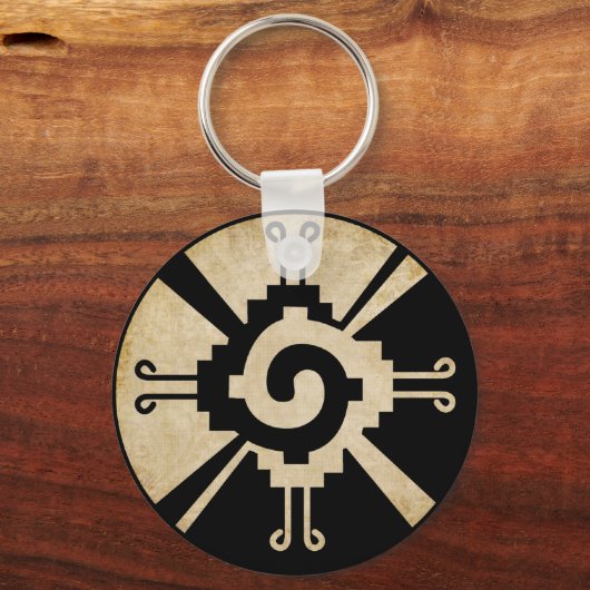 Ancient Mayan Hunab-Ku Schlüsselanhänger (Vorderseite)