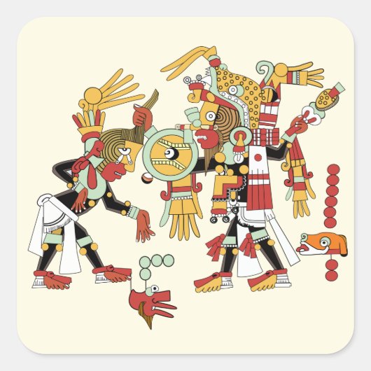 Ancient Mayan Mesoamerican Mexican Art Stickers (Vorderseite)