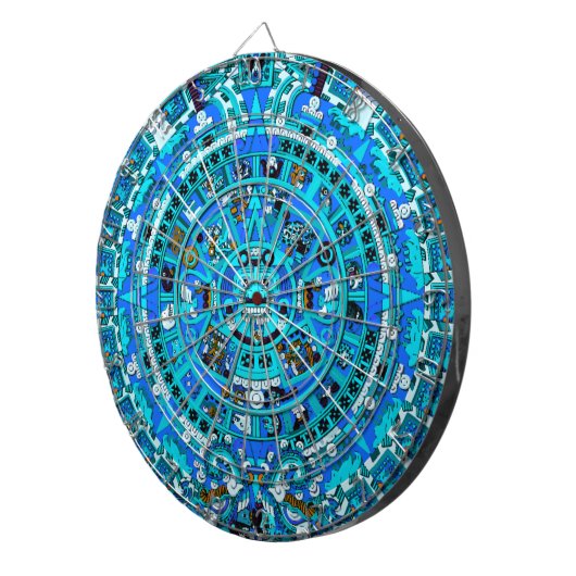 Ancient Mayan Prophetie Design Dartboard ~ Dartscheibe (Vorderseite rechts)