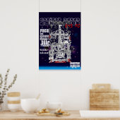 Ancient Mayan Space Astronaut Pakal Poster (Küche)