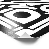 Ancient Mayan Style Jaguar Warrior Tribal Mask Art Fotodruck (Ecke)