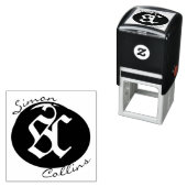 Ancient Medieval ExLibris Monogramm und Signatur Permastempel (Beispiel)