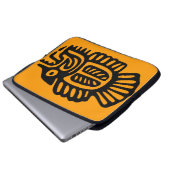 Ancient Mexican Fish Motif Computer Sleeve (Vorne Knopf)