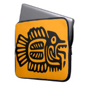 Ancient Mexican Fish Motif Computer Sleeve (Vorderseite Links)