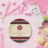 Ancient mexikanische Sun Serape Cinco de Mayo Part Pappteller (Party)