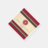 Ancient mexikanische Sun Serape Cinco de Mayo Part Serviette (Ecke)