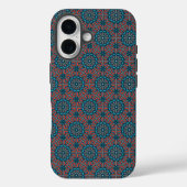 Ancient Mosaic Geometric Floral Muster Case-Mate iPhone Hülle (Rückseite)