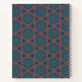 Ancient Mosaic Geometric Floral Muster Notizblock (Rückseite)