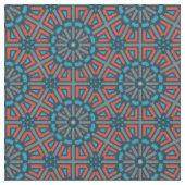 Ancient Mosaic Geometric Floral Muster Stoff (Nahaufnahme)