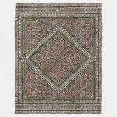 Ancient Mosaic Sherpa Blanket Fleecedecke (Vorderseite)