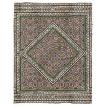 Ancient Mosaic Sherpa Blanket
