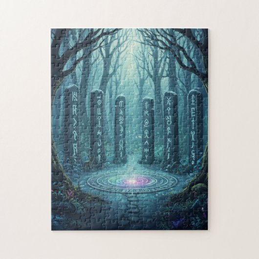 Ancient Mystical Runes Glowing Stone Puzzle - Celt (Vertikal)