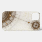 Ancient Nautical Chart, Grunge Case-Mate iPhone Hülle (Rückseite (Horizontal))