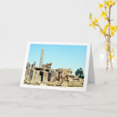 Ancient Obelisk in Luxor, Ägypten Karte (Gelbe Blume)