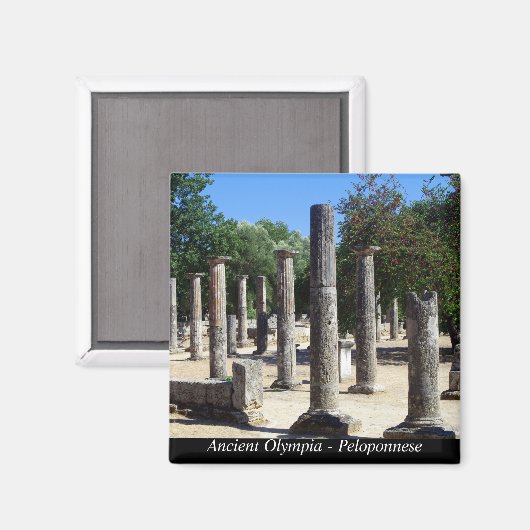 Ancient Olympia - Peloponnese Magnet (Vorderseite/Rückseite)
