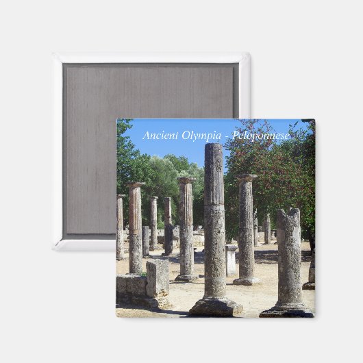 Ancient Olympia - Peloponnese Magnet (Vorderseite/Rückseite)