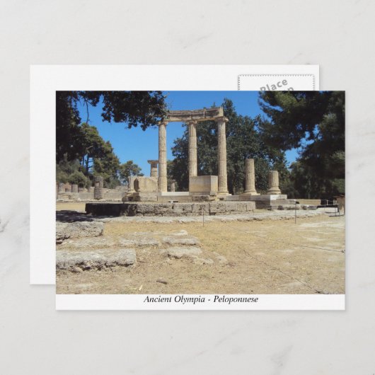 Ancient Olympia - Peloponnese Postkarte (Vorne/Hinten)