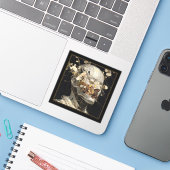 Ancient One — Gothic Fine Art Aufkleber (Laptop mit iPhone)