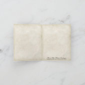 Ancient Peacock Vintage Wedding Dankeschön Hinweis Dankeskarte (Innenseite)