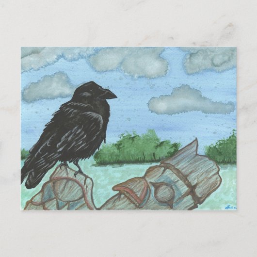 "Ancient Perch" Postkarte (Vorderseite)