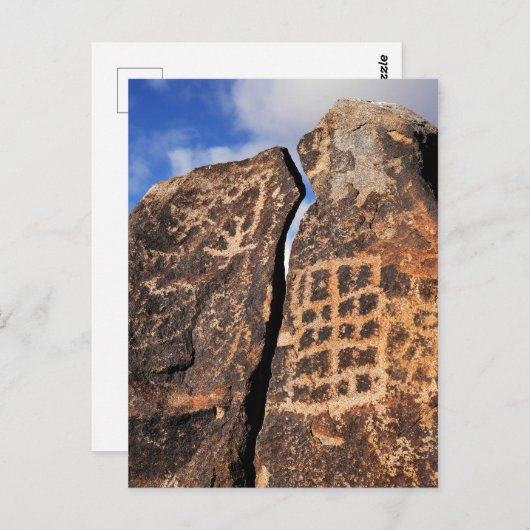 Ancient Petroglyph Postkarte (Vorne/Hinten)