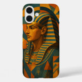 Ancient Pharaoh Majestic Mystique Aquamarin Gold Case-Mate iPhone Hülle (Rückseite)