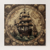 Ancient Pirate Segelschiff 1 Puzzle (Vertikal)