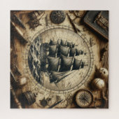 Ancient Pirate Segelschiff 4 Puzzle (Horizontal)