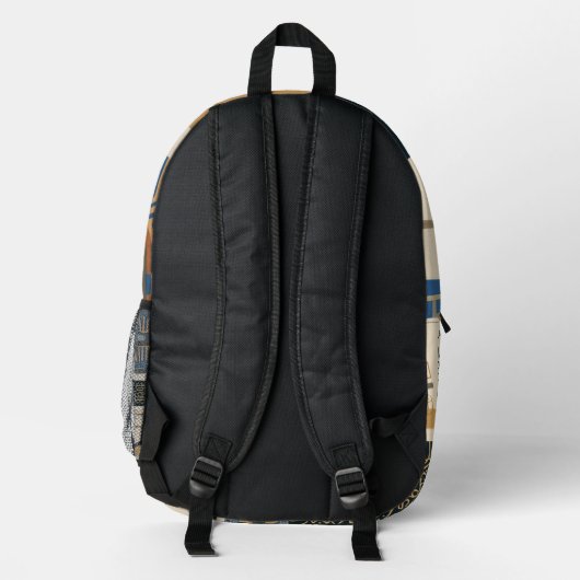 Ancient Print Backpack Bedruckter Rucksack (Rückseite)