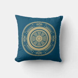 Ancient Rhodes Azure Solstice Pillow Kissen
