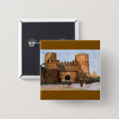 Ancient Roman Historic Architecture Button (Vorne & Hinten)