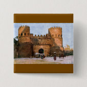 Ancient Roman Historic Architecture Button (Vorderseite)