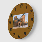 Ancient Roman Historic Architecture Große Wanduhr (Winkel)